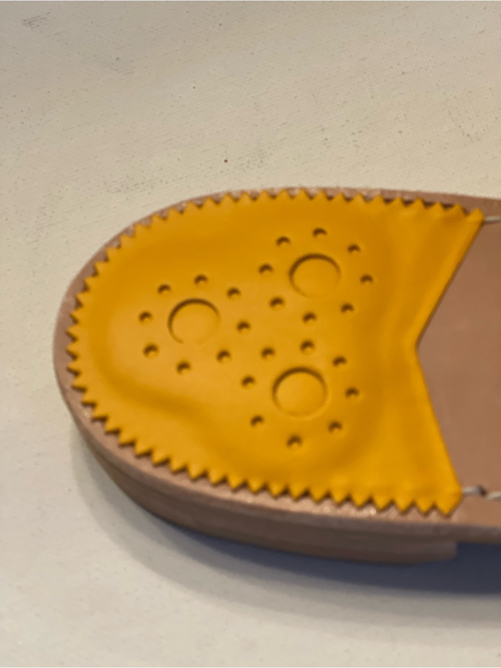 NIB JACK ROGERS LEATHER FLAT SANDAL IN COLOR MAN-MANGO WOMENS SIZE 8.5 - Picture 3 of 10